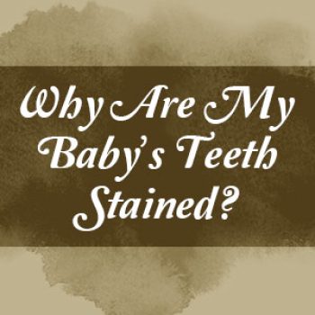 Puyallup dentist, Dr. Roland Vantramp of Dove Family Dentistry, discusses discoloration of kids’ teeth, potential causes, and possible treatments.